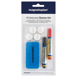 STARTER-SET für Whiteboard Tafelwischer + Stifte + Magnete Magnetoplan 37102 (SET=7 STÜCK) Produktbild