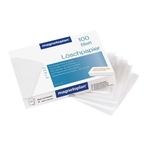 Ersatz-Löschvlies für Tafelwischer weiß Magnetoplan 12296 (PACK=100 STÜCK) Produktbild Front View L