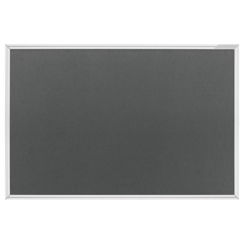 Textil-Pinnwand Design SP mit Aluminiumrahmen 60x45cm grau Magnetoplan 1460001 Produktbild Front View L