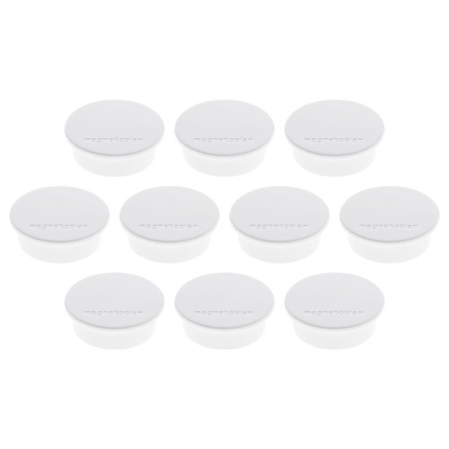 Haftmagnete Discofix Color ø 40 mm 2200g Haftkraft weiß Magnetoplan 1662000 (PACK=10 STÜCK) Produktbild Front View L
