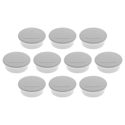 Haftmagnete Discofix Color ø 40 mm 2200g Haftkraft grau Magnetoplan 1662001 (PACK=10 STÜCK) Produktbild Front View L