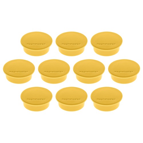 Haftmagnete Discofix Color ø 40 mm 2200g Haftkraft gelb Magnetoplan 1662002 (PACK=10 STÜCK) Produktbild Front View L