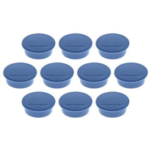 Haftmagnete Discofix Color ø 40 mm 2200g Haftkraft dunkelblau Magnetoplan 1662014 (PACK=10 STÜCK) Produktbild Front View L