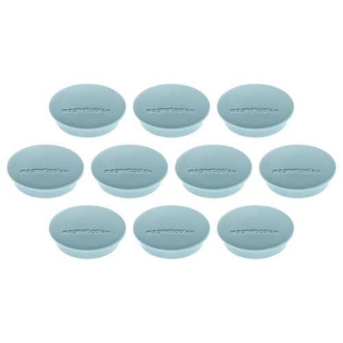 Haftmagnete Discofix Junior ø 34 mm 1300g Haftkraft blau Magnetoplan 1662103 (PACK=10 STÜCK) Produktbild Front View L
