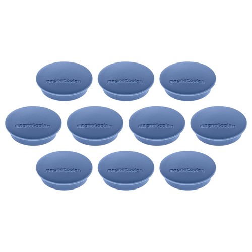 Haftmagnete Discofix Junior ø 34 mm 1300g Haftkraft dunkelblau Magnetoplan 1662114 (PACK=10 STÜCK) Produktbild Front View L