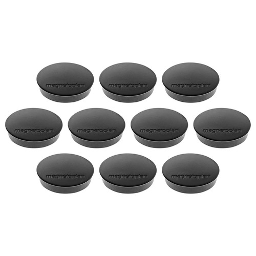 Haftmagnete Discofix Standard ø 30 mm 700g Haftkraft schwarz Magnetoplan 1664212 (PACK=10 STÜCK) Produktbild Front View L