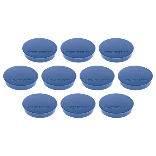 Haftmagnete Discofix Standard ø 30 mm 700g Haftkraft dunkeblau Magnetoplan 1664214 (PACK=10 STÜCK) Produktbild Front View L