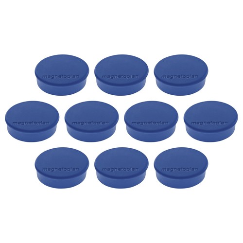 Haftmagnete Discofix Hobby ø 24 mm 300g Haftkraft dunkelblau Magnetoplan 1664514 (PACK=10 STÜCK) Produktbild Front View L
