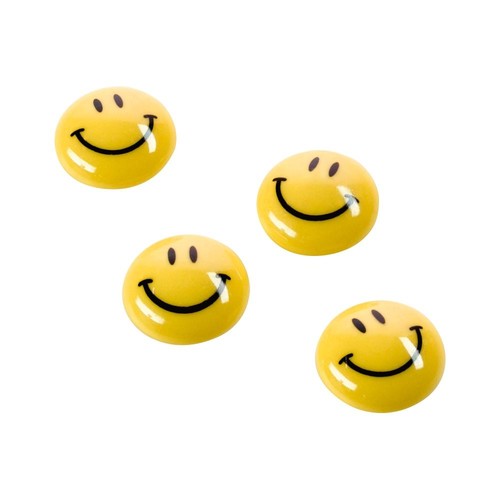 Haftmagnete Smiley ø 30 mm 6 Blätter Haftkraft Magnetoplan 16672 (PACK=6 STÜCK) Produktbild Front View L