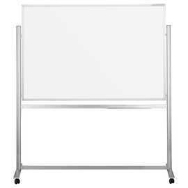 Mobile Stativ-Tafel Design ferroscript 150x100cm weiß beidseitig lackiert Magnetoplan 1240315 Produktbild