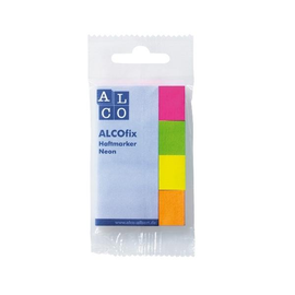 Haftmarker Neon 20x50mm 4 Neonfarben Papier Alco 6831 (PACK=200 STÜCK) Produktbild