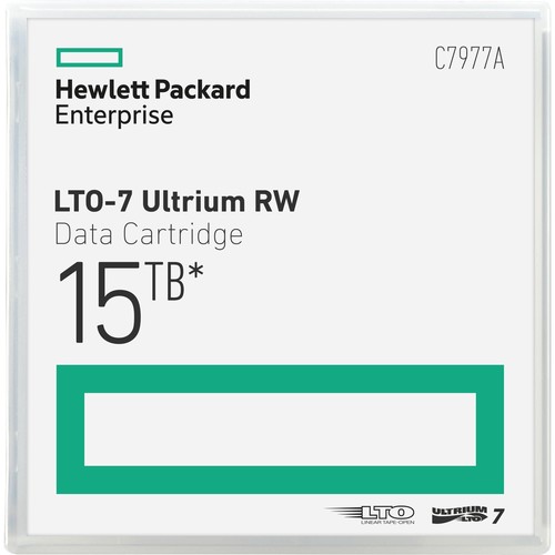 Data Cartridge LTO-7 Tape 15TB RW Ultrium HP C7977A Produktbild Front View L