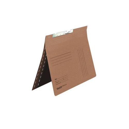 Pendelhefter kaufmännische Heftung 230g naturbraun Manilakarton Schlitzstanzung Falken 15033600 Produktbild Front View L