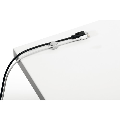 Kabelclips CAVOLINE CLIP 2 für 2 Kabel 20x12mm selbstklebend grau Durable 5038-10 (PACK=6 STÜCK) Produktbild Additional View 1 L
