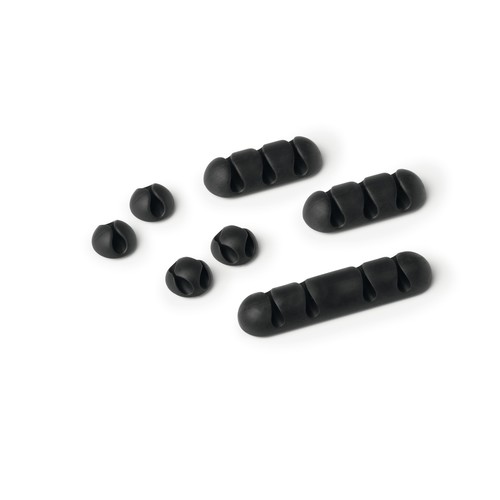 Kabelclips CAVOLINE CLIP Mix selbstklebend graphit Durable 5041-37 (PACK=7 STÜCK) Produktbild Front View L