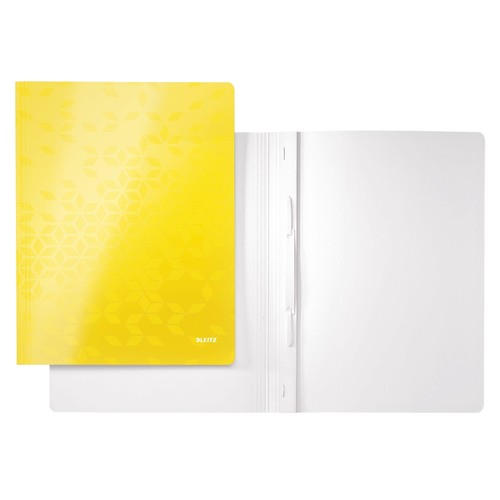 Schnellhefter WOW A4 gelb PP-laminierter Karton Leitz 3001-00-16 Produktbild Front View L