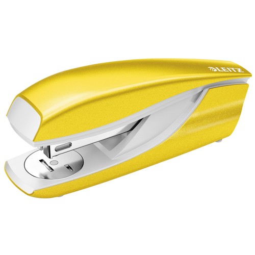 Heftgerät NeXXt 5502 WOW bis 30Blatt für 24/6+26/6 gelb metallic Leitz 5502-10-16 Produktbild Front View L