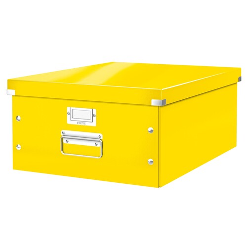 Archivbox WOW Click & Store für A3 369x200x482mm metallic gelb Leitz 6045-00-16 Produktbild Front View L