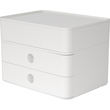 Schubladenbox Smart-Box Plus ALLISON 2 Schübe geschlossen und Utensilienbox 260x195x190mm snow white Han 1100-12 Produktbild