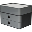 Schubladenbox Smart-Box Plus ALLISON 2 Schübe geschlossen und Utensilienbox 260x195x190mm granite grey Han 1100-19 Produktbild