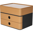 Schubladenbox Smart-Box Plus ALLISON 2 Schübe geschlossen und Utensilienbox 260x195x190mm caramel brown Han 1100-83 Produktbild