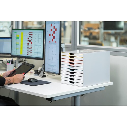 Schubladenbox Varicolor Mix 10 Schübe 292x356x280mm grau Durable 7630-27 Produktbild Default L