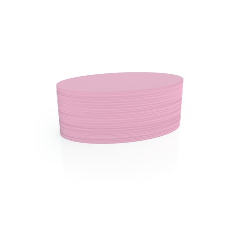 Moderationskarten Oval 190x110mm rosa Magnetoplan 111151918 (PACK=500 STÜCK) Produktbild Front View L