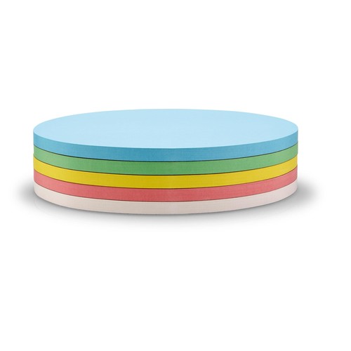 Moderationskarten Oval 190x110mm farbig sortiert selbstklebend Magnetoplan 111151990 (PACK=250 STÜCK) Produktbild Front View L