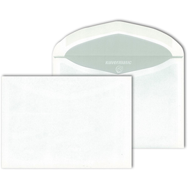 Kuvertierhülle ohne Fenster C6 114x162mm innenliegende Seitenklappe 75g weiß Offset (KTN=1000 STÜCK) Produktbild