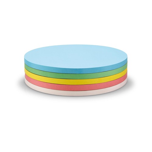 Moderationskarten Kreis klein ø 190mm farbig sortiert selbstklebend Magnetoplan 111151890 (PACK=250 STÜCK) Produktbild Front View L