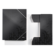 Eckspanner WOW A4 für 250Blatt schwarz metallic PP-laminierter Karton Leitz 3982-00-95 Produktbild