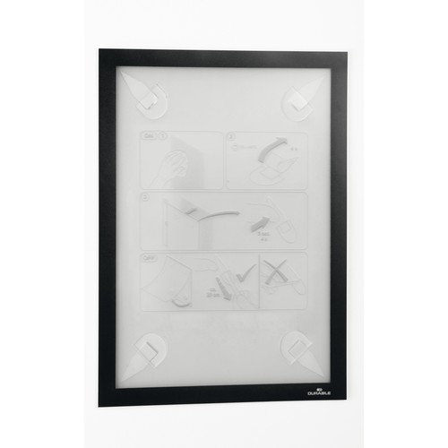 Informationsrahmen DURAFRAME Wallpaper A4 schwarz ablösbar Durable 4843-01 Produktbild