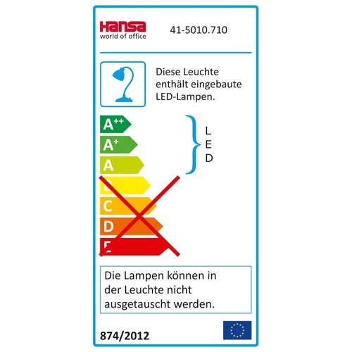 Tischleuchte LED Splash mandarin Hansa 41-5010.710 Produktbild Additional View 1 L