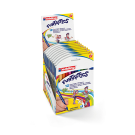 Fasermaler FUNTASTICS 15/12 S 1mm sortiert Etui Edding 4-15-12 (ETUI=12 STÜCK) Produktbild