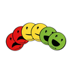 Haftmagnete Smiley ø 50 mm Haftkraft 5g farbig sortiert Legamaster 7-123304 (PACK=6 STÜCK) Produktbild Additional View 1 S
