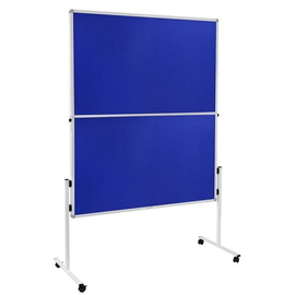 Moderationswand ECONOMY klappbar 150x120cm blau filzbespannt Legamaster 7-209400 Produktbild