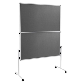 Moderationswand ECONOMY klappbar 150x120cm grau filzbespannt Legamaster 7-209300 Produktbild