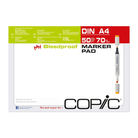 Transotype Marker Pad Block 70g/m² A4 50Blatt Layoutpapier 25001 (ST=50 BLATT) Produktbild