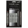 COPIC ciao 5+1 Set Grautöne Marker Transotype 22075554 (PACK=6 STÜCK) Produktbild