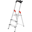 Stehleiter COMFORTLINE L80 3-stufig silber Aluminium Hailo 8040-307 Produktbild