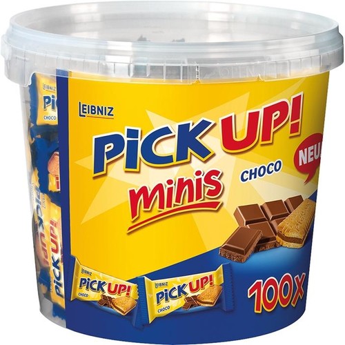 Schokoladen-Keks Pick Up Minis Choco (DOSE=100 STÜCK x 10 ...