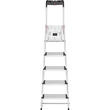 Stehleiter COMFORTILNE L80 5-stufig silber Aluminium Hailo 8040-507 Produktbild Additional View 1 S