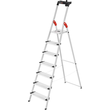 Stehleiter COMFORTLINE L80 7-stufig silber Aluminium Hailo 8040-707 Produktbild