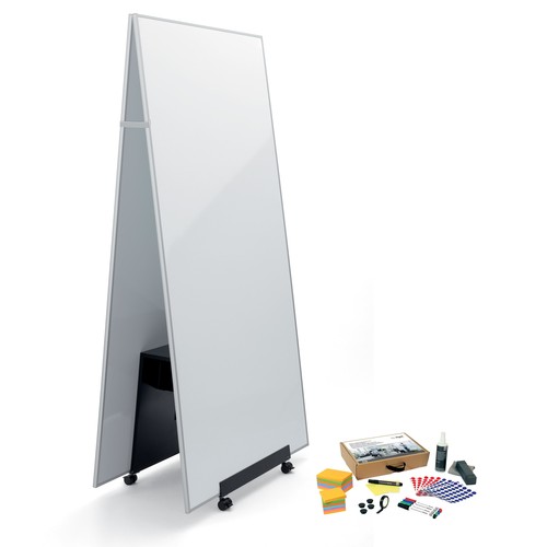 Meet up Bundle 2x Whiteboard MU020 mobil 90x180cm + 1x Stand Meet up MU050  + 1x Toolkit MU251 gratis Sigel MUB03 kaufen