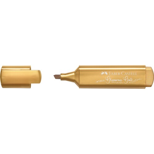 Textmarker TL 46 Metallic Keilspitze gold Faber Castell 154650 Produktbild Front View L