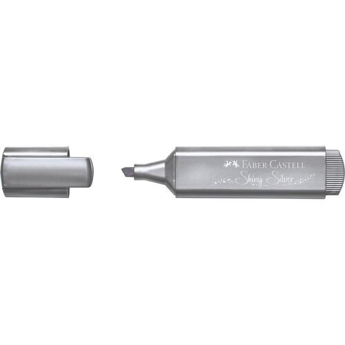 Textmarker TL 46 Metallic Keilspitze silber Faber Castell 154661 Produktbild Additional View 1 L