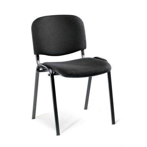 Besucherstuhl ISO Gestell schwarz Farbe schwarz Deskin 30130978 Produktbild Front View L