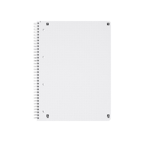 Collegeblock Oxford Touch A4+ dotted 80 Blatt 90g Optik Paper weiß lichtgrau 400132395 Produktbild Additional View 1 L