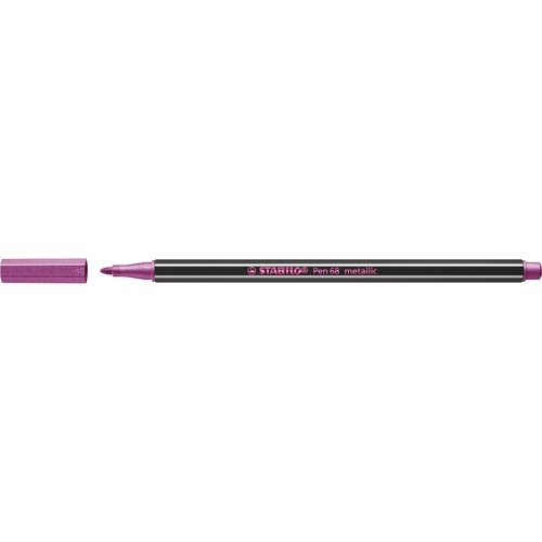 Fasermaler Pen 68 Metallic 1,4mm Rundspitze rosarot Stabilo 68/856 Produktbild