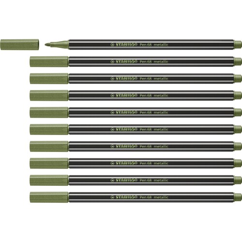 Fasermaler Pen 68 Metallic 1,4mm Rundspitze violett Stabilo 68/855 Produktbild Additional View 2 L